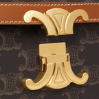 CELINE CLASSIQUE TRIOMPHE LOGO PRINT HANDBAG