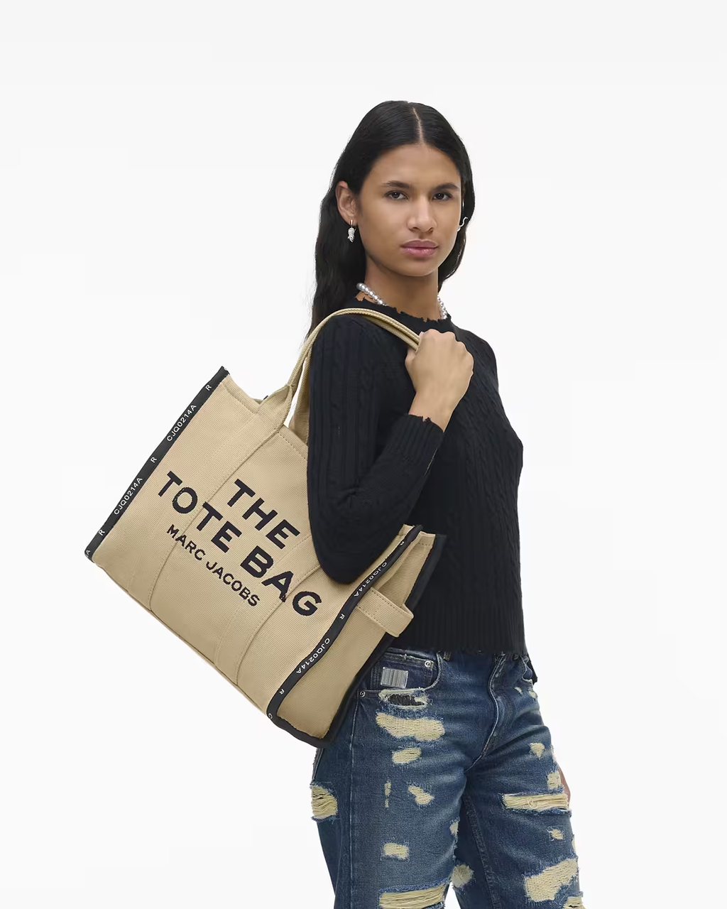THE JACQUARD LARGE TOTE BAG