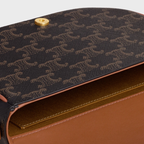 CELINE FOLCO LOGO PRINTED SHOULDER BAG