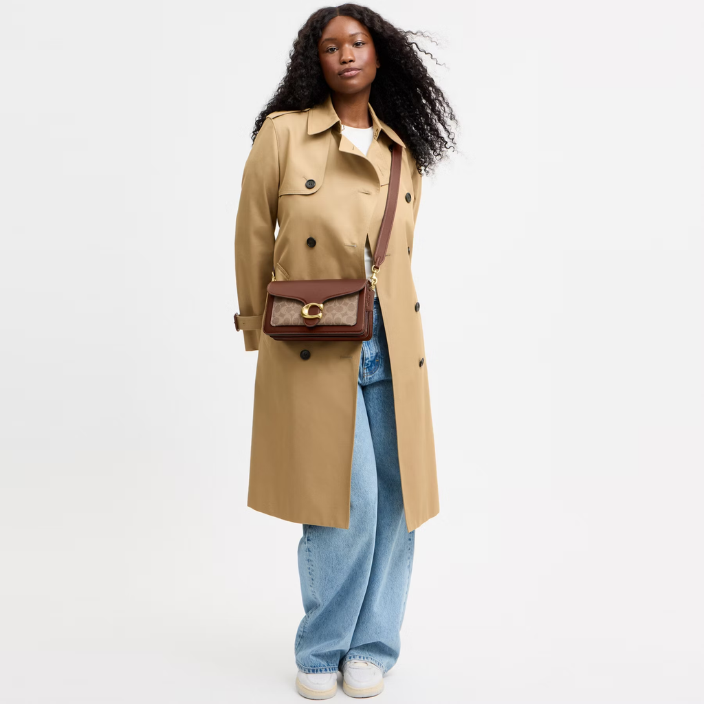 COACH CLASSIC SIGNATURE TABBY 26 SHOULDER BAG