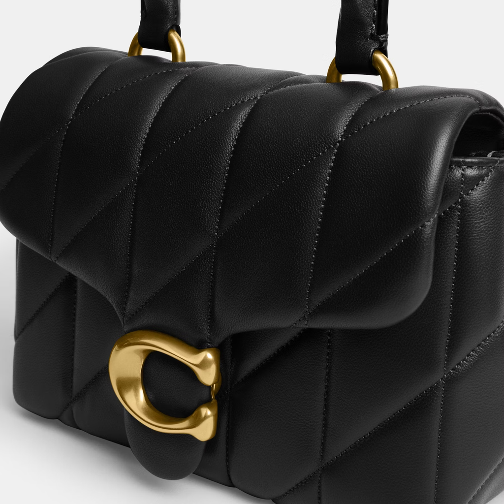 COACH TABBY QUILTED TRIM TOP HANDLE BAG