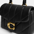 COACH TABBY QUILTED TRIM TOP HANDLE BAG