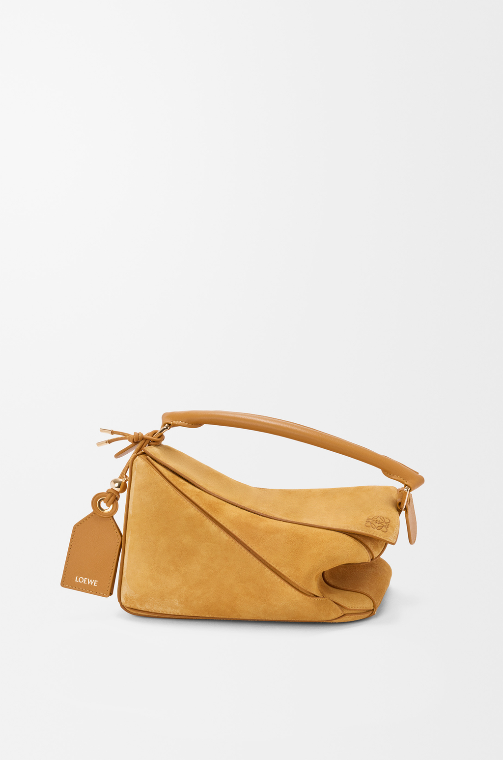 Loewe Small Featherlight Puzzle bag in suede