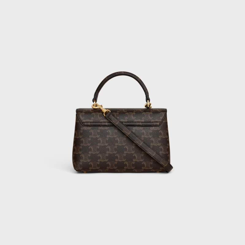 CELINE TEEN NINO LOGO PRINT HANDBAG