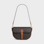 CELINE FOLCO LOGO PRINTED SHOULDER BAG