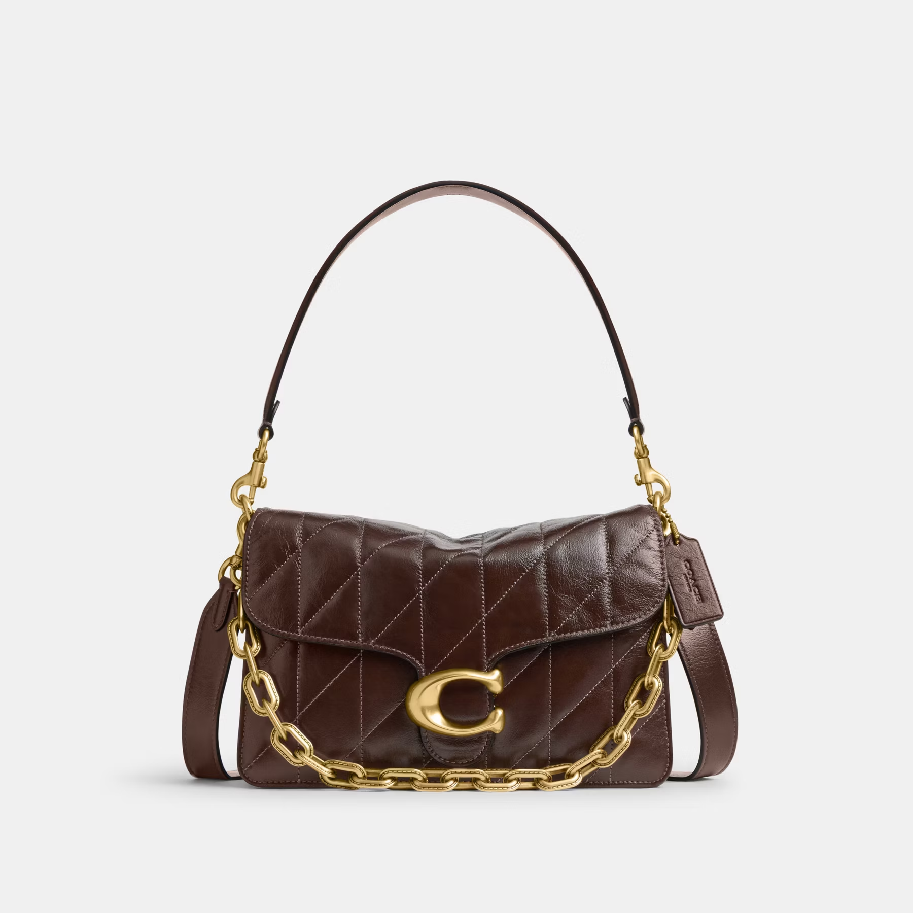 COACH TABBY CHAIN QUILTED CHAIN SHOULDER BAG