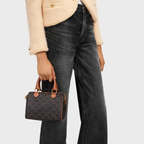 CELINE SMALL LOGO PRINT BOSTON BAG