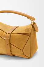 Loewe Small Featherlight Puzzle bag in suede