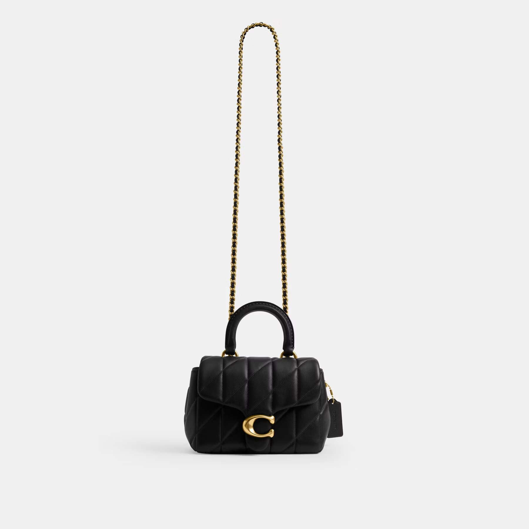 COACH TABBY QUILTED TRIM TOP HANDLE BAG