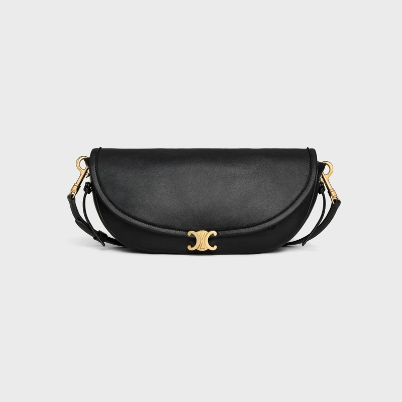 CELINE SOFT TRIOMPHE HALFMOON SMALL HANDBAG