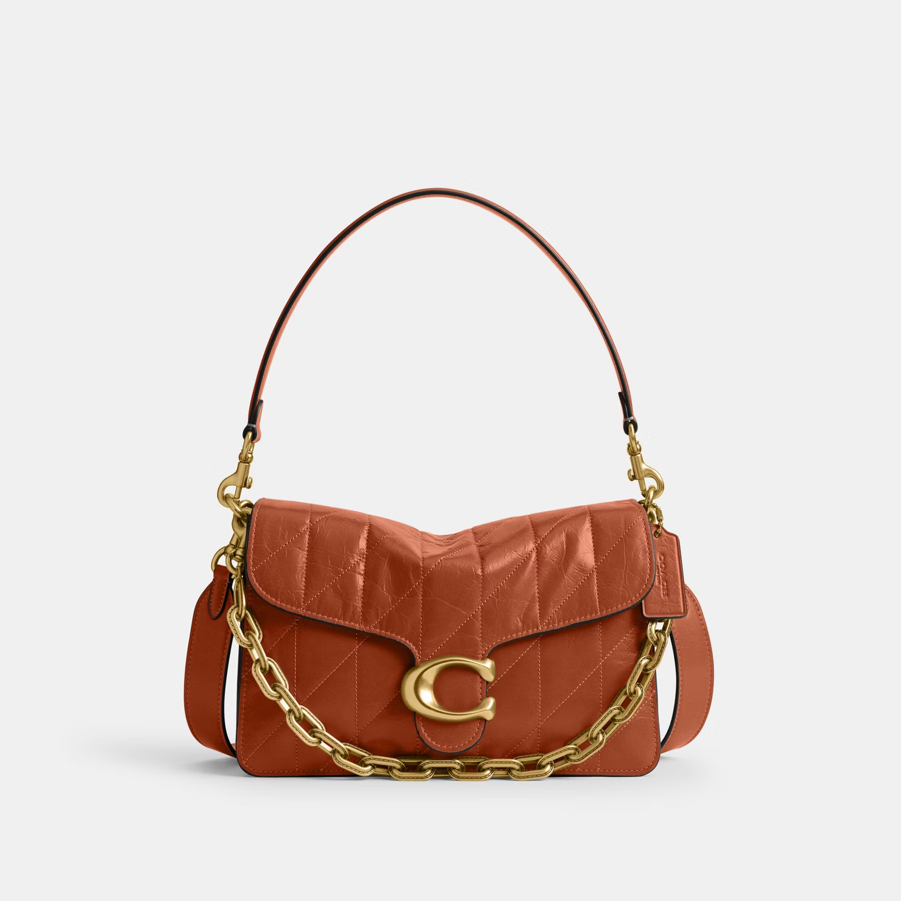 COACH TABBY CHAIN QUILTED CHAIN SHOULDER BAG