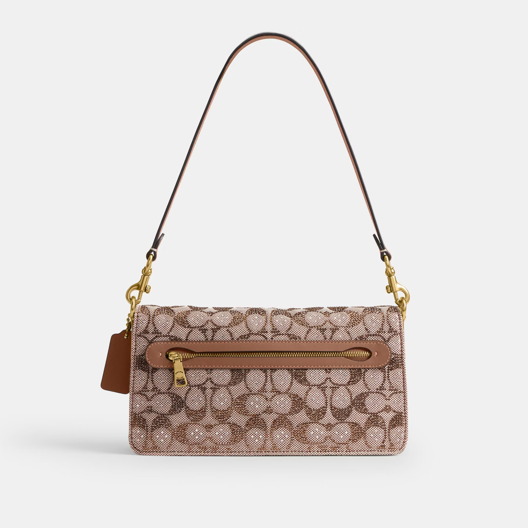COACH TABBY CRYSTAL CLASSIC SIGNATURE 26 HANDBAG