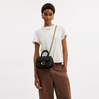 COACH TABBY QUILTED TRIM TOP HANDLE BAG