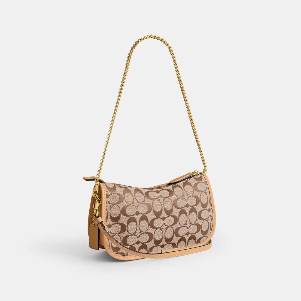 COACH TURNLOCK CLASSIC SIGNATURE TWIN WATERLY HANDBAG