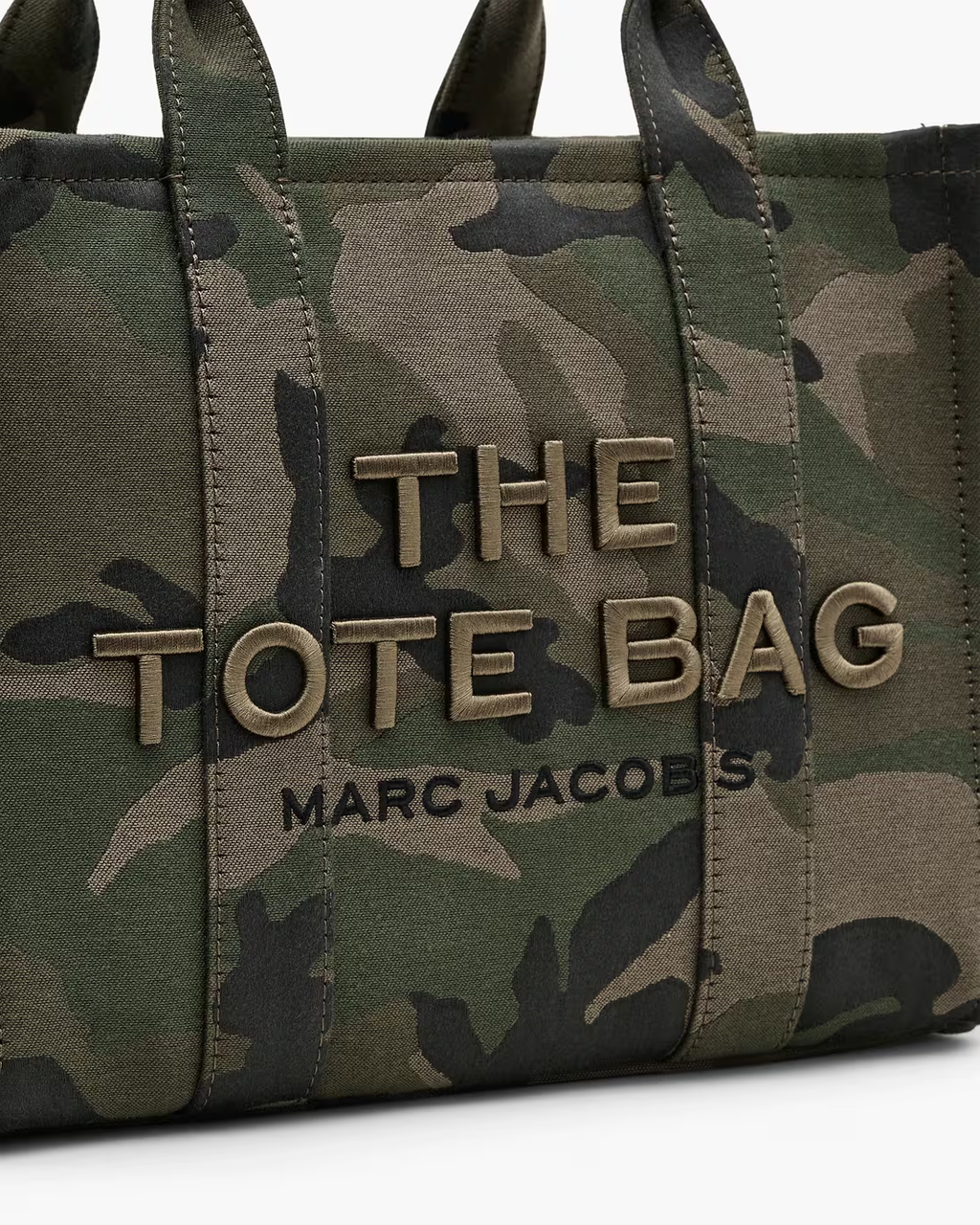 THE CAMO JACQUARD MEDIUM TOTE BAG
