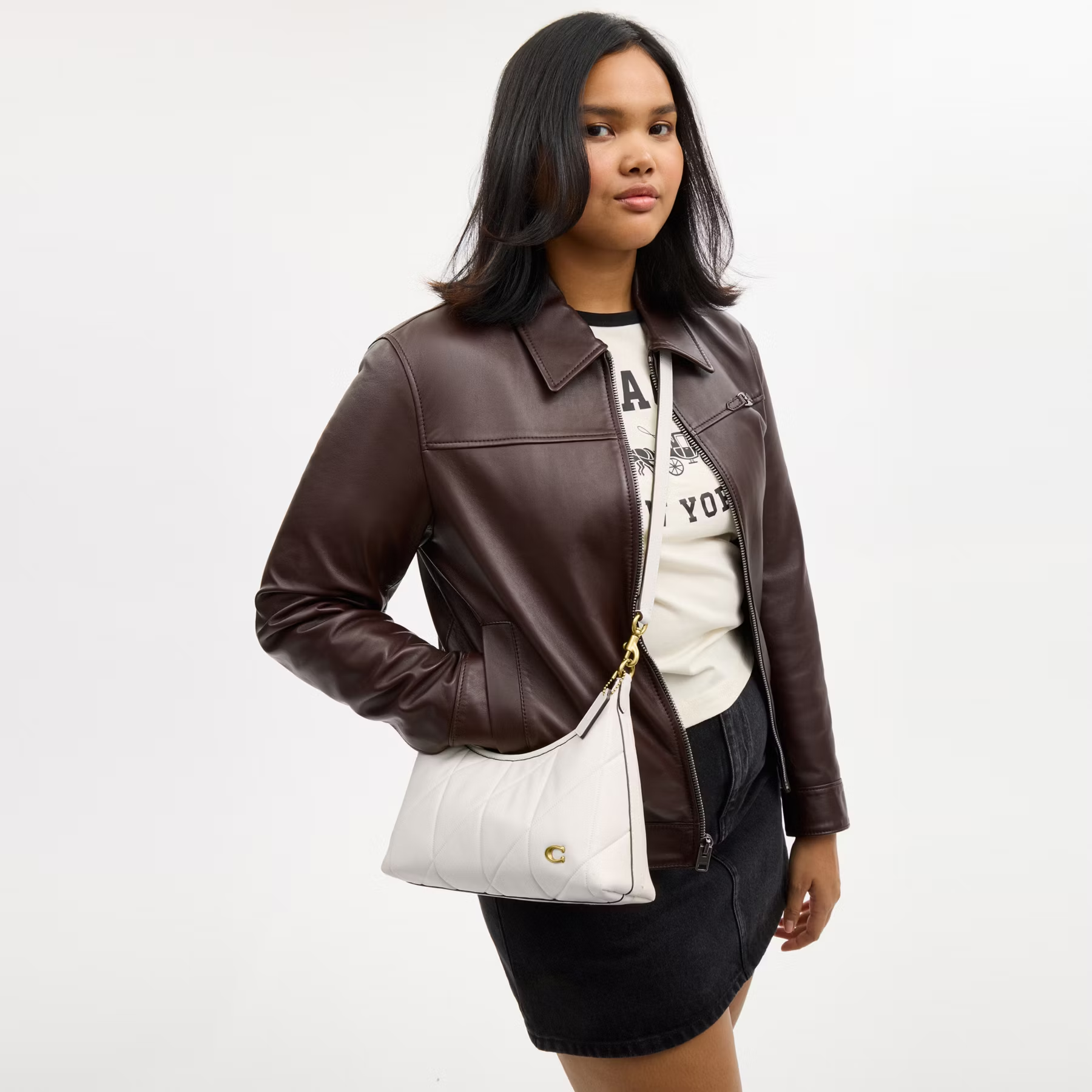 COACH JULIET QUILTED DETAILS 25 SHOULDER BAG