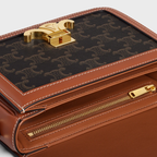 CELINE TEEN TRIOMPHE LOGO PRINT HANDBAG
