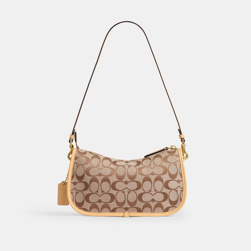 COACH TURNLOCK CLASSIC SIGNATURE TWIN WATERLY HANDBAG