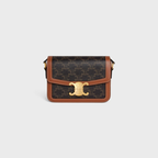 CELINE TEEN TRIOMPHE LOGO PRINT HANDBAG