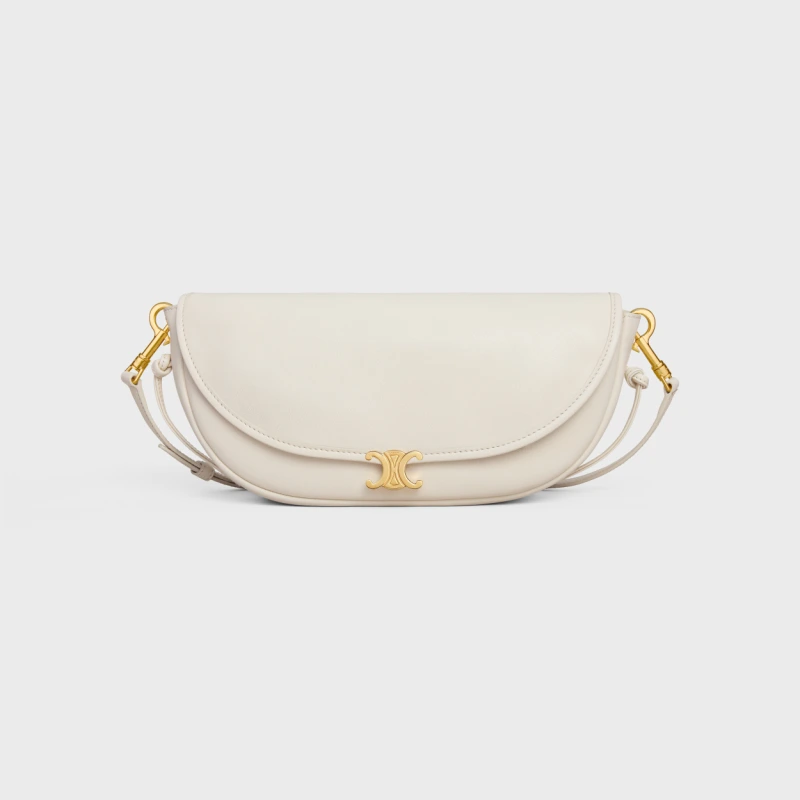 CELINE SOFT TRIOMPHE HALFMOON SMALL HANDBAG