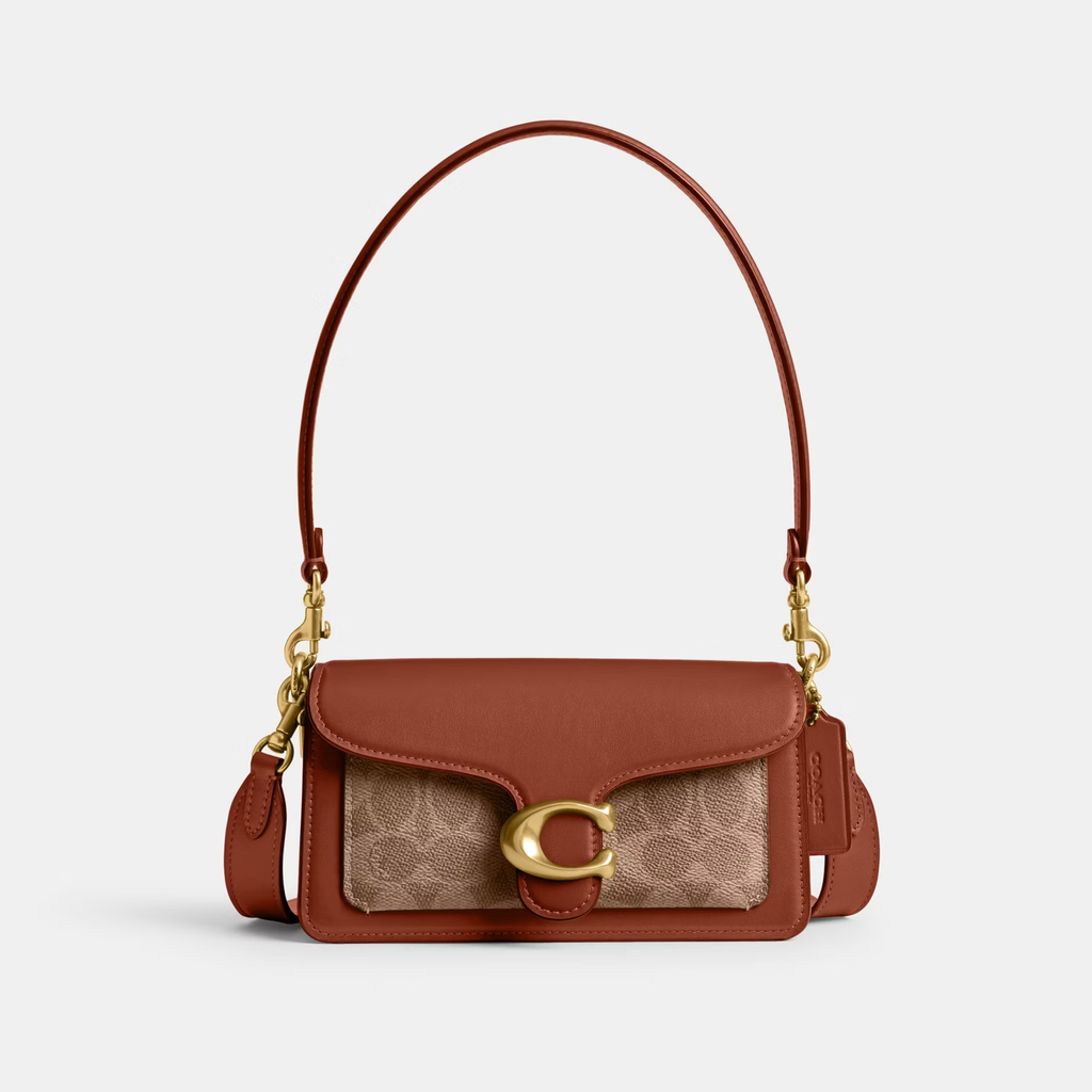 COACH TABBY 20 CLASSIC SIGNATURE CANVAS SHOULDER BAG