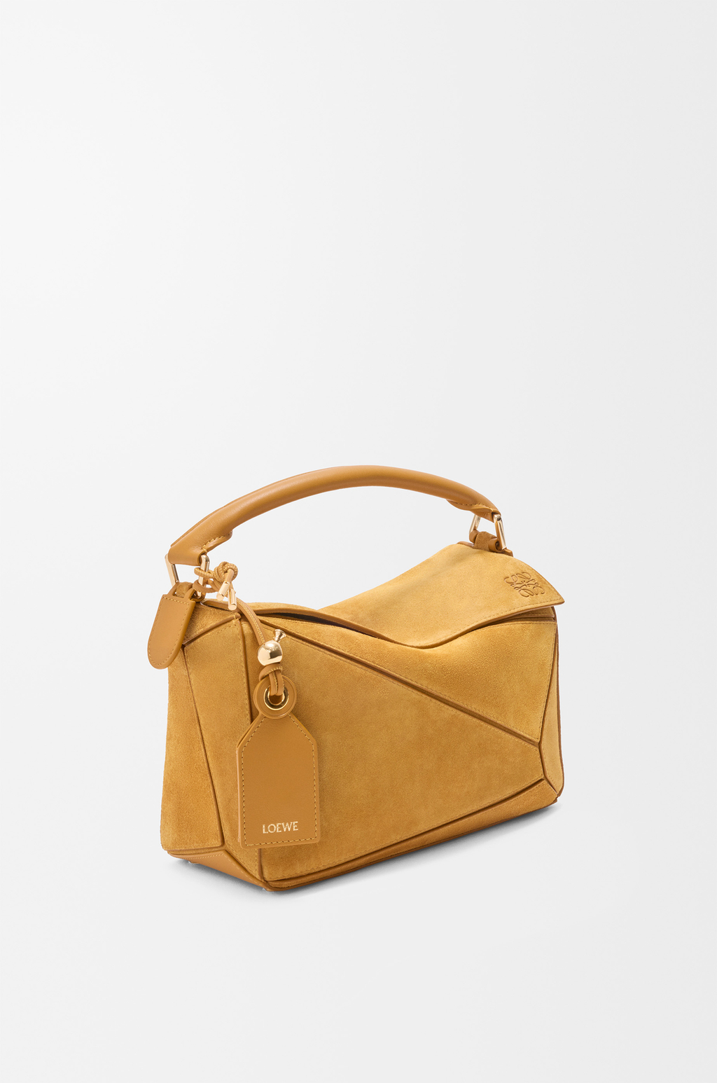 Loewe Small Featherlight Puzzle bag in suede