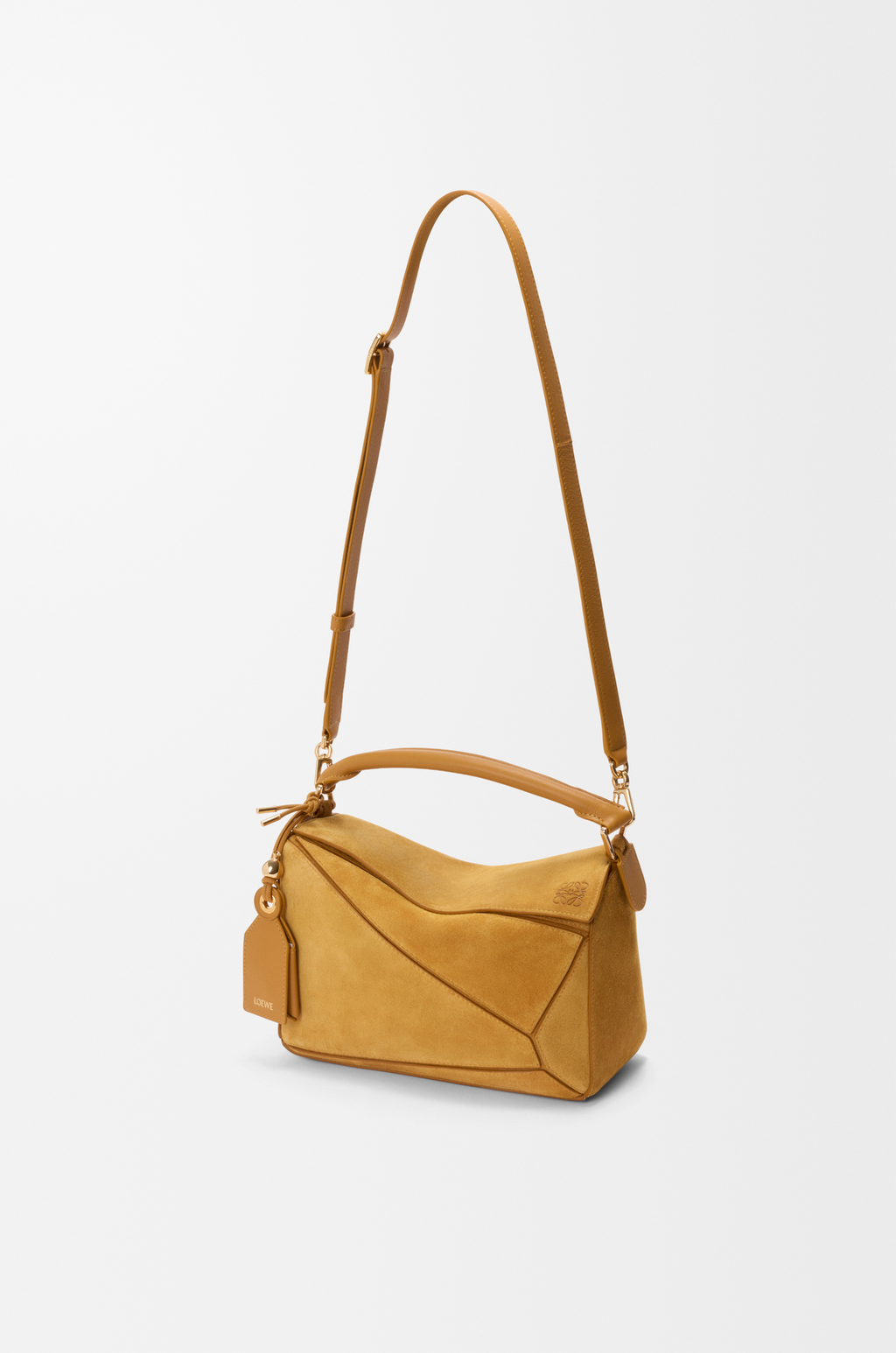 Loewe Small Featherlight Puzzle bag in suede