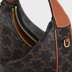 CELINE TEEN LULU LOGO PRINT HANDBAG