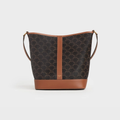 CELINE MEDIUM LOGO PRINT BUCKET BAG