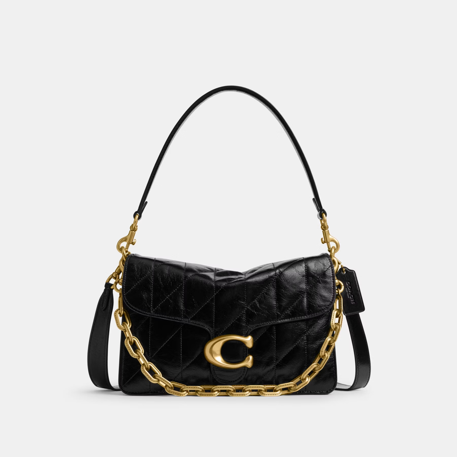 COACH TABBY CHAIN QUILTED CHAIN SHOULDER BAG