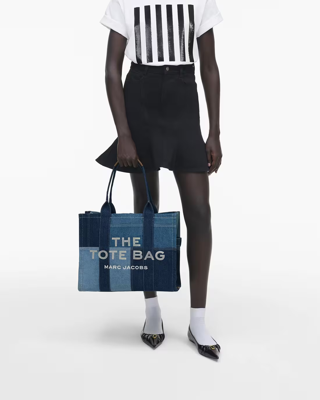 THE DENIM LARGE TOTE BAG