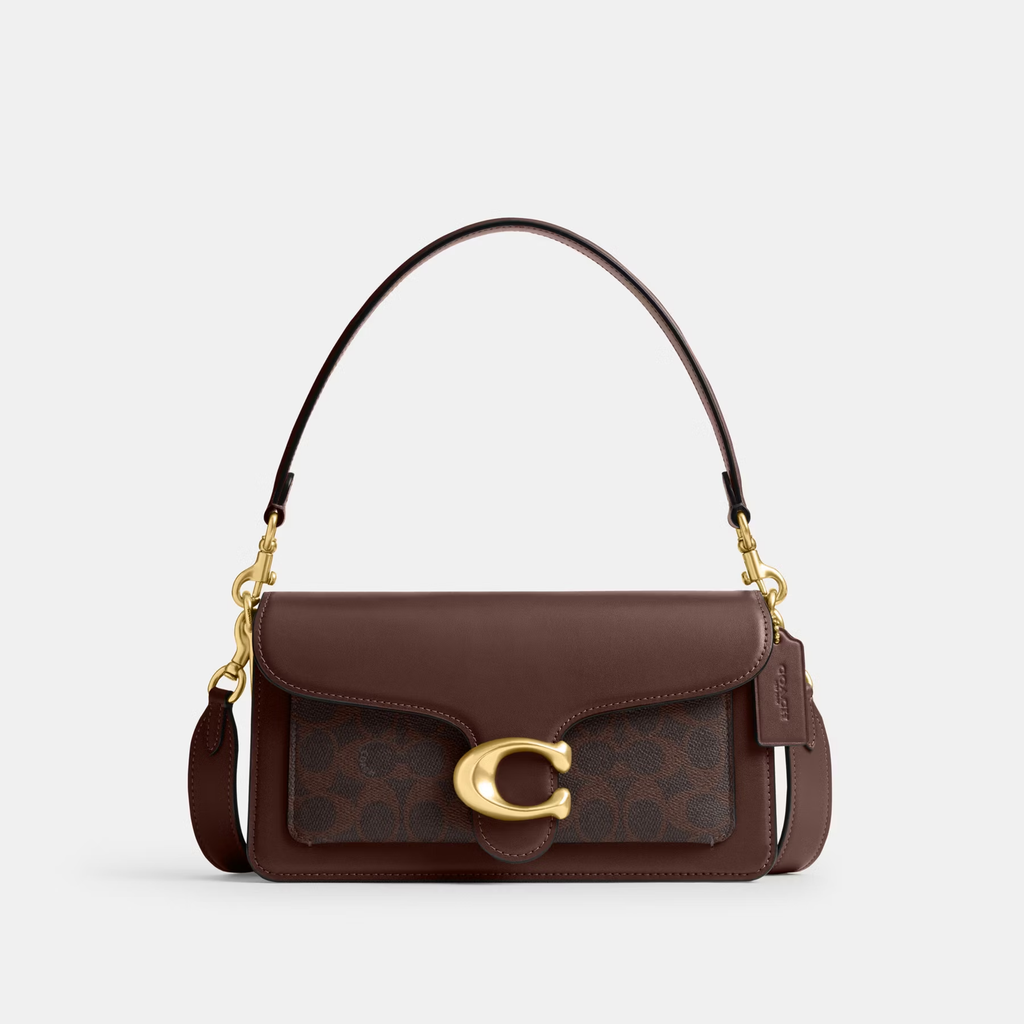 COACH CLASSIC SIGNATURE TABBY 26 SHOULDER BAG