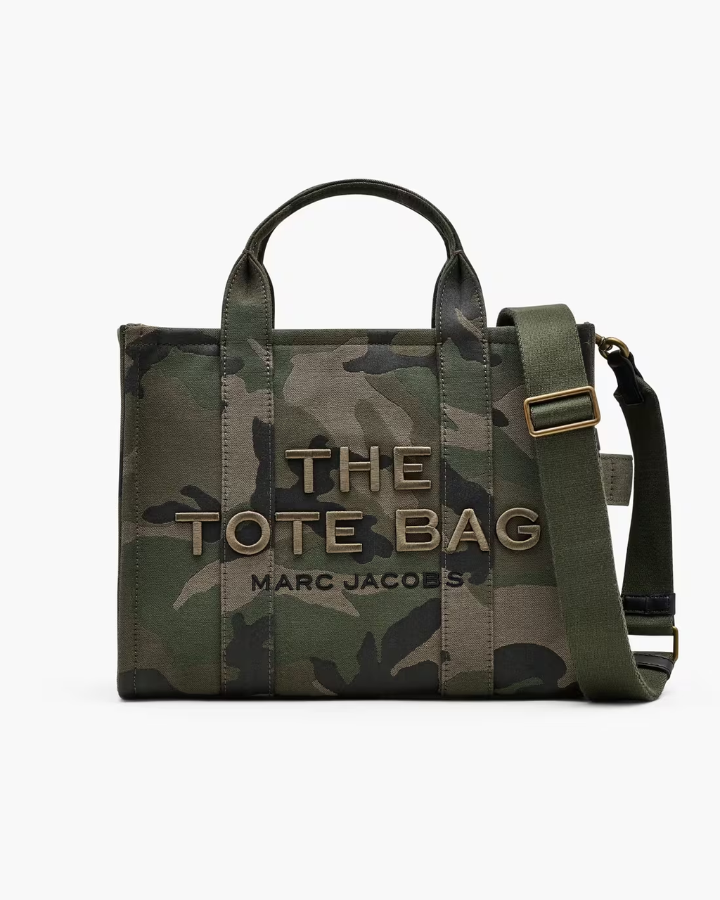 THE CAMO JACQUARD MEDIUM TOTE BAG