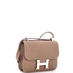 Hermès Constance 19 Mirror in elephant grey Epsom leather with rose gold hardware