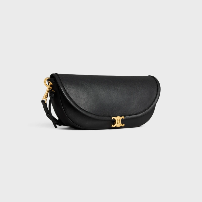 CELINE SOFT TRIOMPHE HALFMOON SMALL HANDBAG
