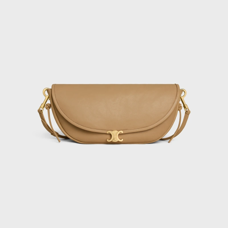 CELINE SOFT TRIOMPHE HALFMOON SMALL HANDBAG