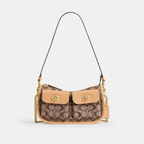 COACH TURNLOCK CLASSIC SIGNATURE TWIN WATERLY HANDBAG
