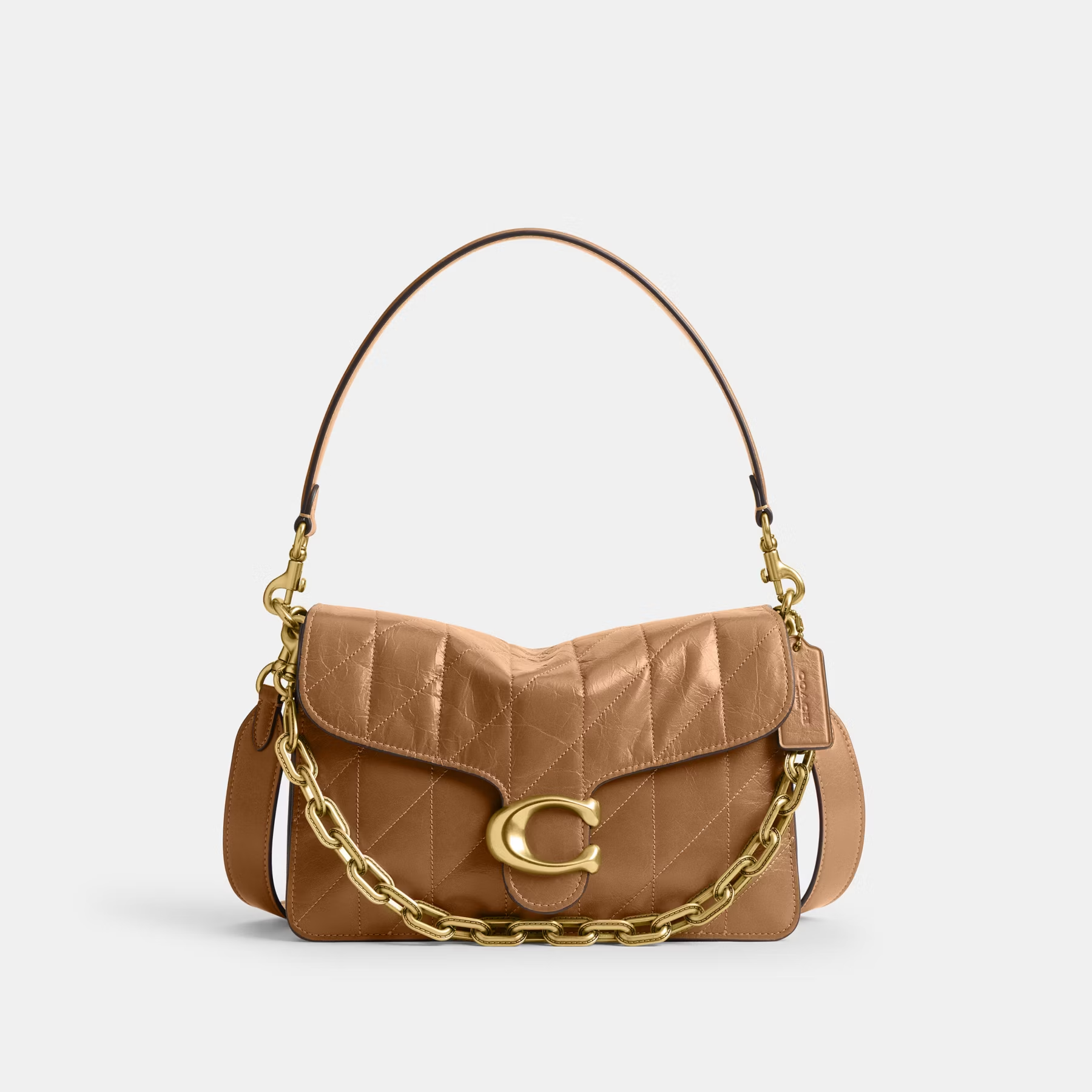 COACH TABBY CHAIN QUILTED CHAIN SHOULDER BAG