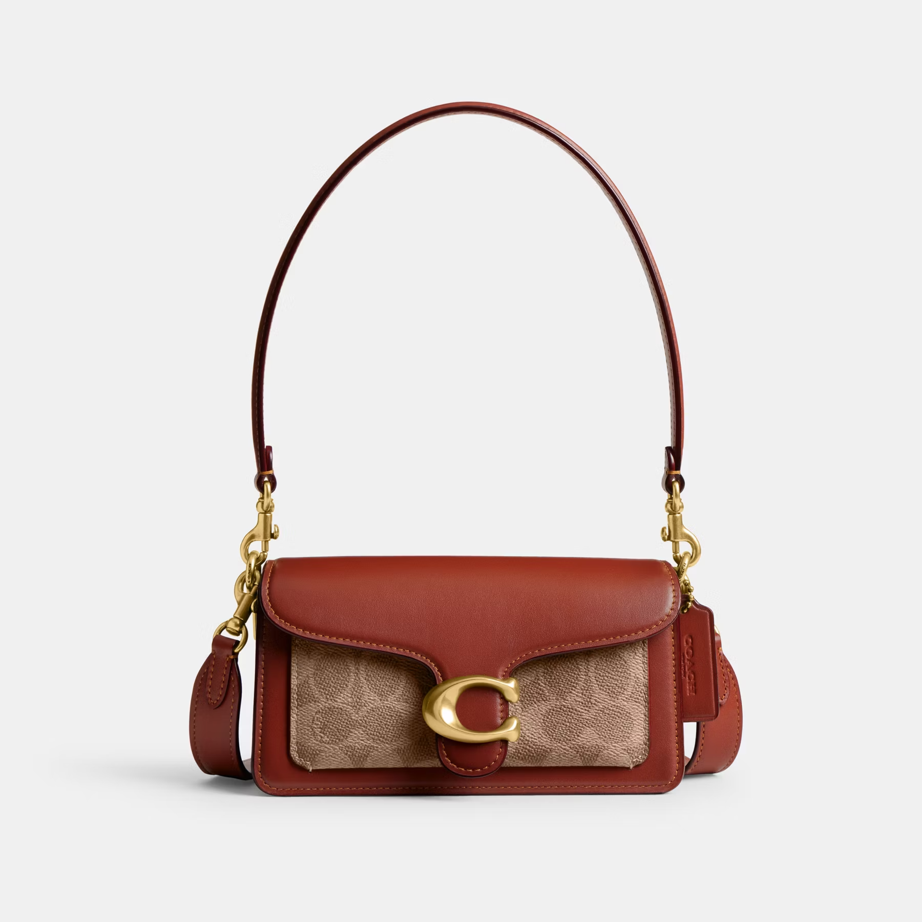 COACH TABBY 20 CLASSIC SIGNATURE CANVAS SHOULDER BAG