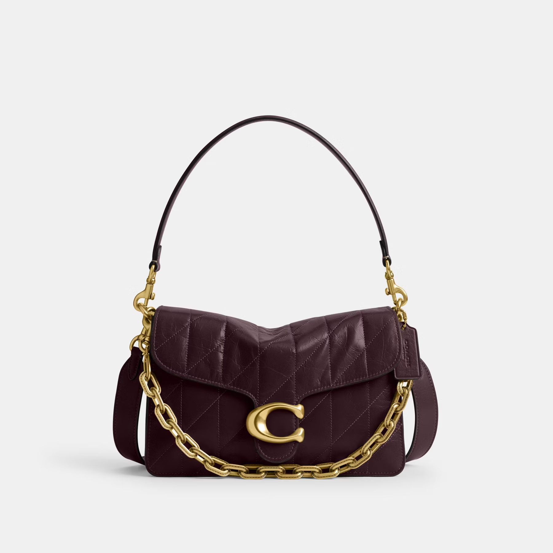 COACH TABBY CHAIN QUILTED CHAIN SHOULDER BAG
