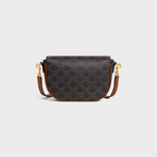 CELINE FOLCO LOGO PRINTED SHOULDER BAG
