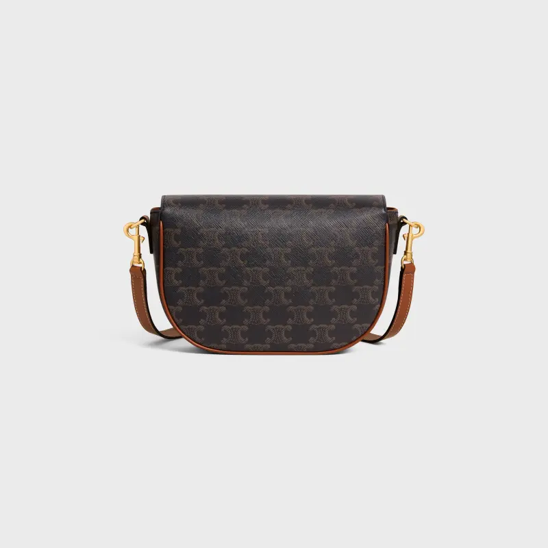 CELINE FOLCO LOGO PRINTED SHOULDER BAG