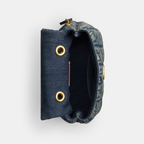 COACH TABBY DENIM QUILTED BAG WITH TOP HANDLE