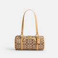 COACH CLASSIC SIGNATURE KISSLOCK BARREL 28 HANDBAG