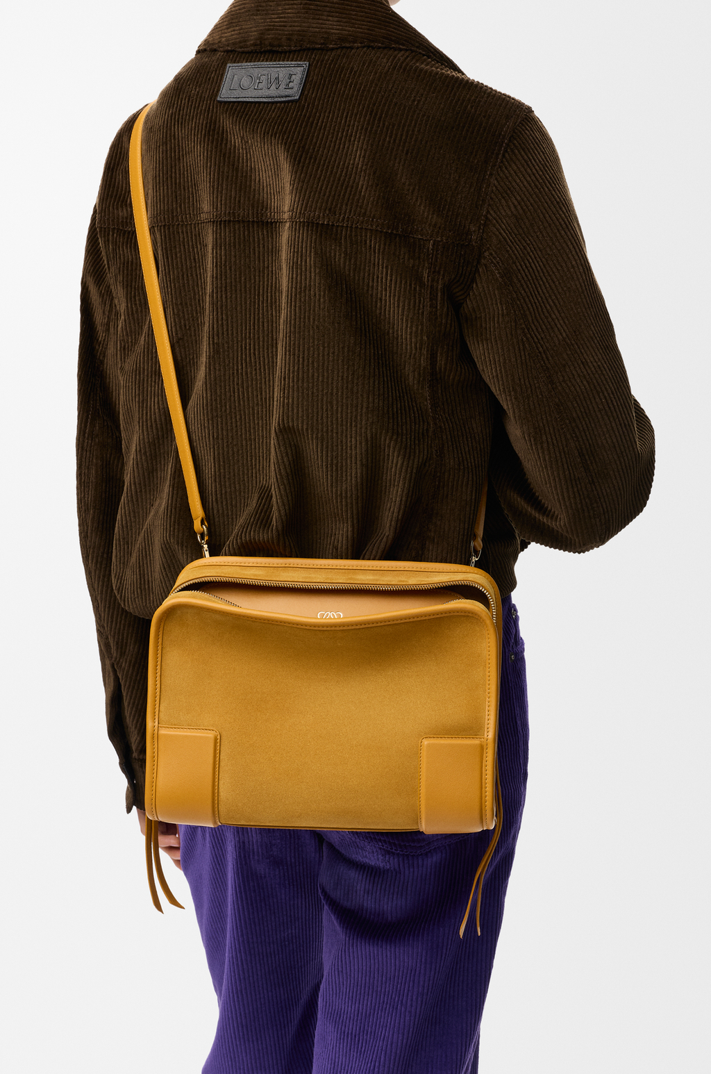 Loewe Medium Amazona 180 bag in suede