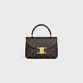 CELINE TEEN NINO LOGO PRINT HANDBAG