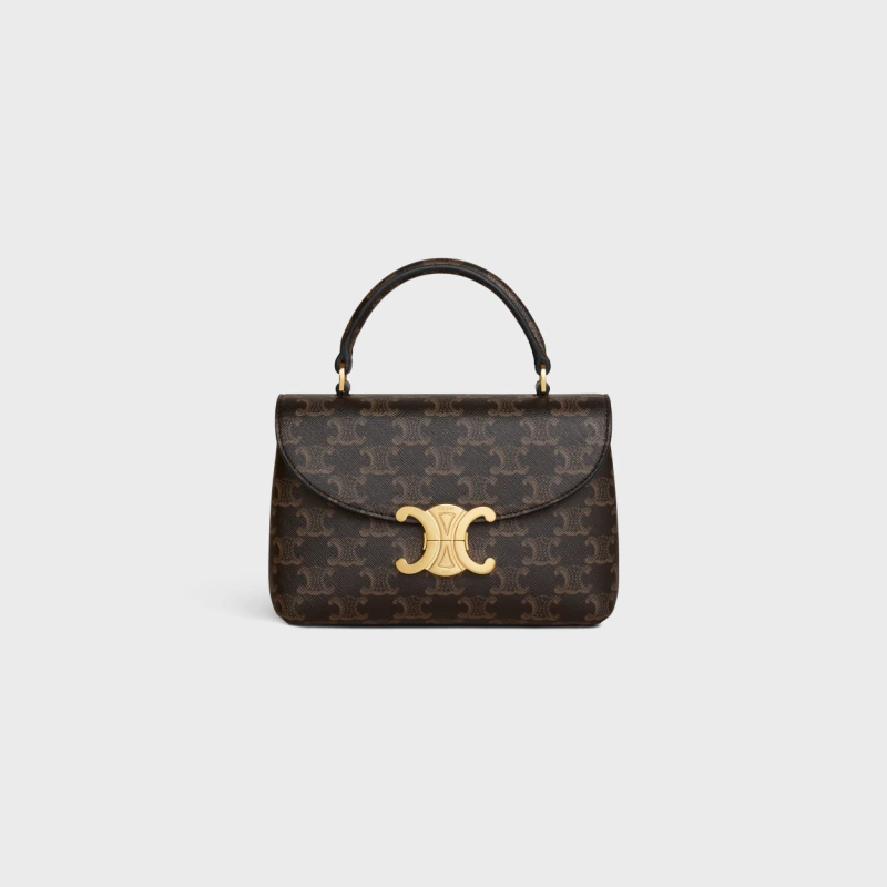 CELINE TEEN NINO LOGO PRINT HANDBAG