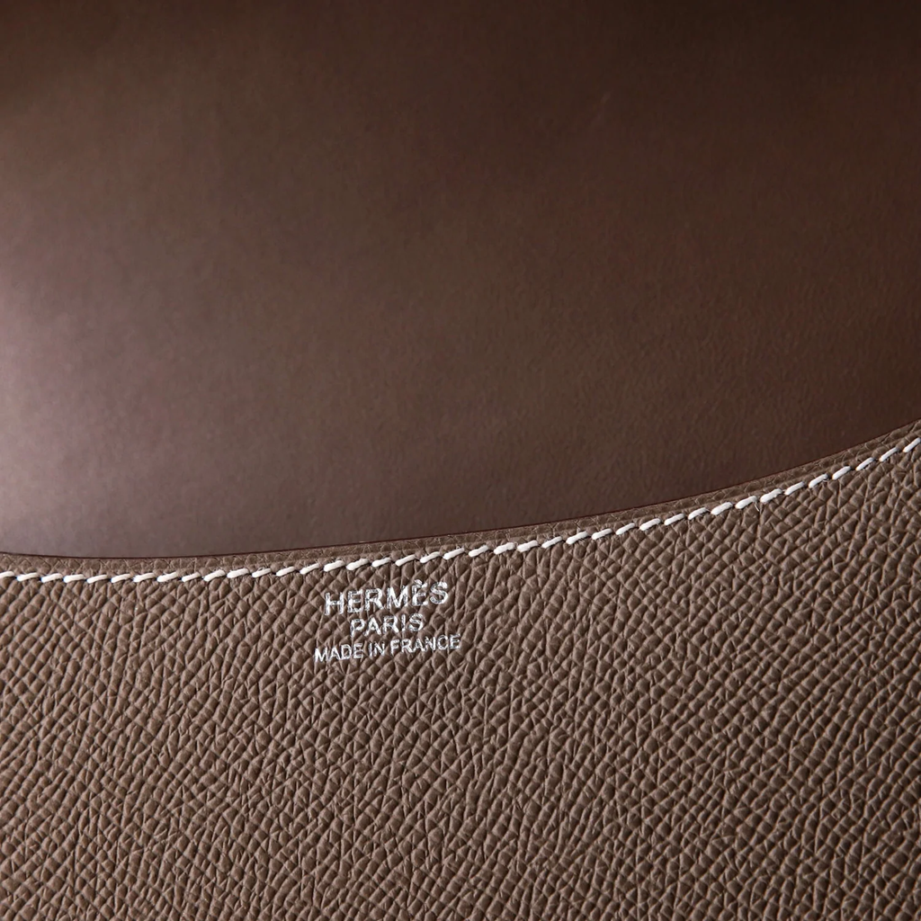 Hermès Constance 19 Mirror in elephant grey Epsom leather with rose gold hardware