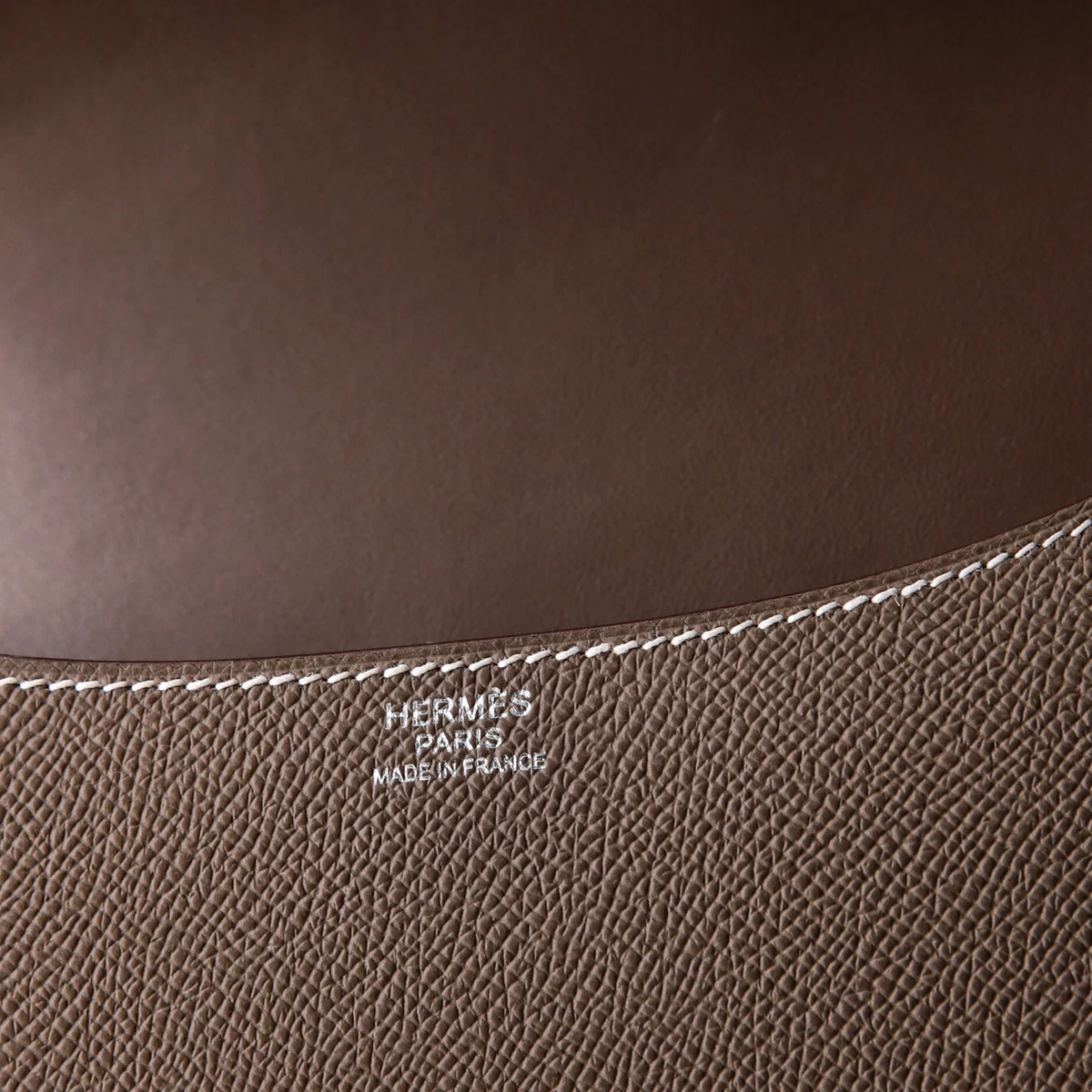 Hermès Constance 19 Mirror in elephant grey Epsom leather with rose gold hardware