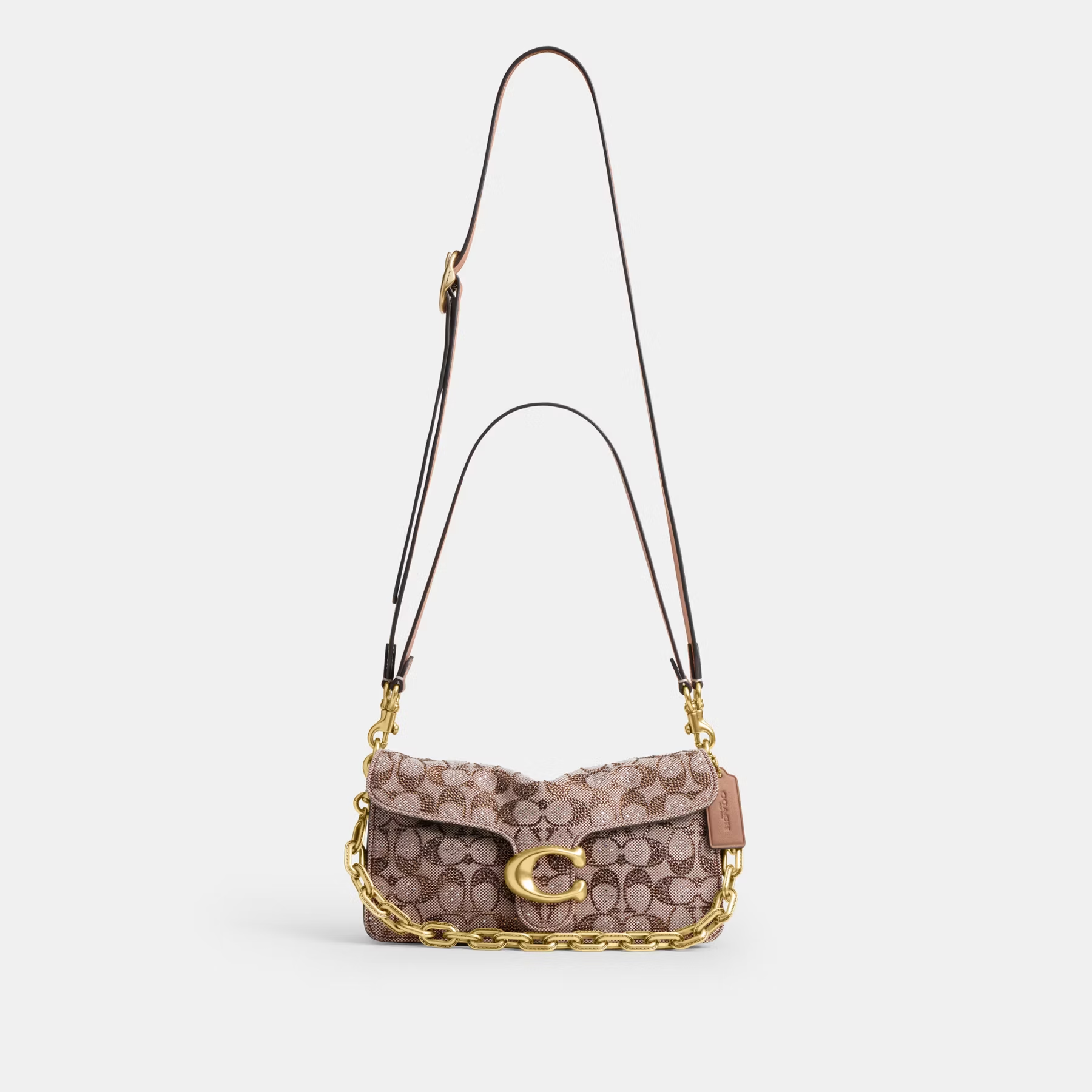 COACH TABBY CRYSTAL CLASSIC SIGNATURE 26 HANDBAG
